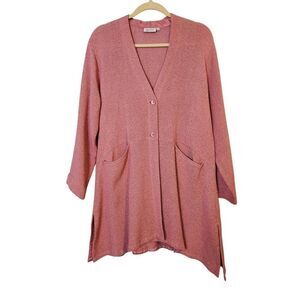 Masai dusty pink woven mesh peplum jacket. Size M.